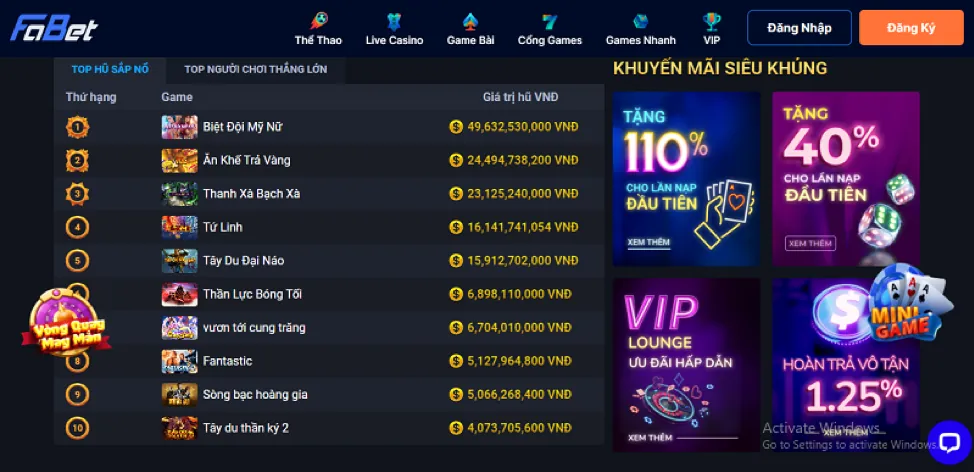 Giao diện người dùng 77win1